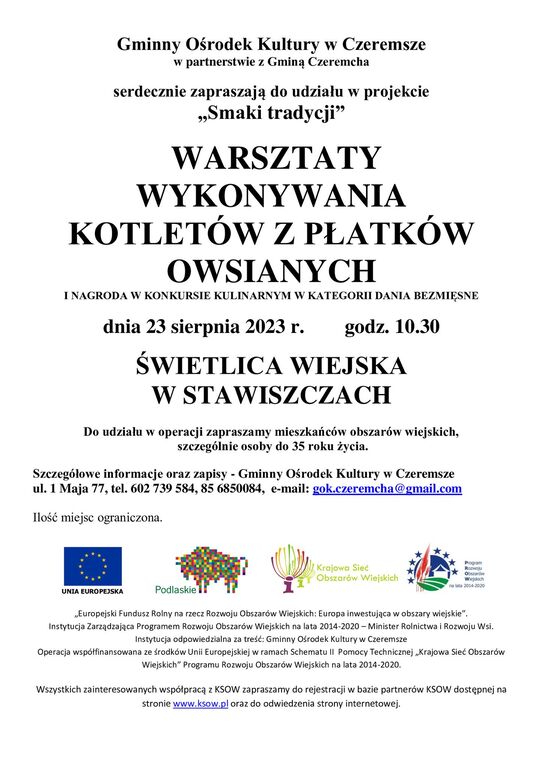 warsztaty kotletow 23.08.2023