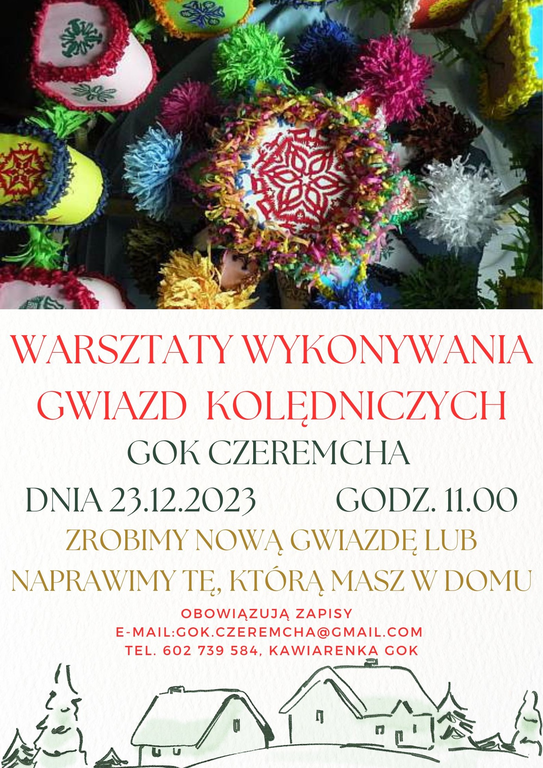 wykonywania gwiazdy warsztaty 23.12.2023