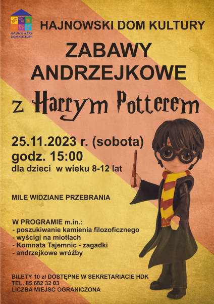 zabawy andrzejkowe z harrym 25.11.2023
