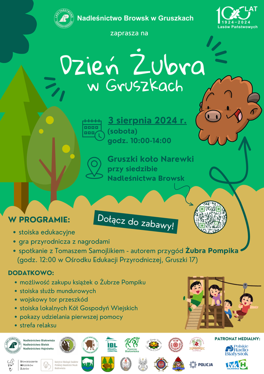 Dzien Zubra plakat z QR