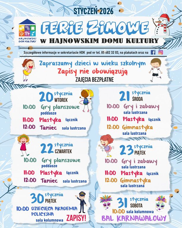 FERIE ZIMOWE 2026 FB