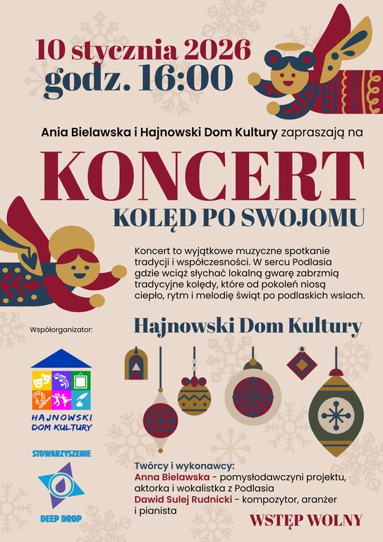 Koncert koled po swojomu 10.01