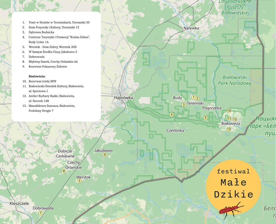 Male Dzikie 2025 mapka