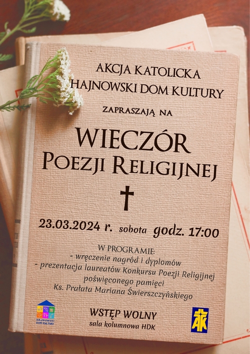 WIECZOR poezji religijnej 23.03.2024