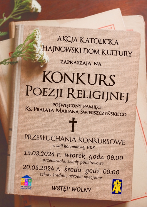 konkurs poezji religijnej 19 20.03.2024