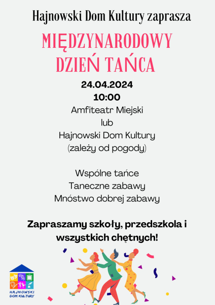 miedzynarodwy dzien tanca 24.04.2024