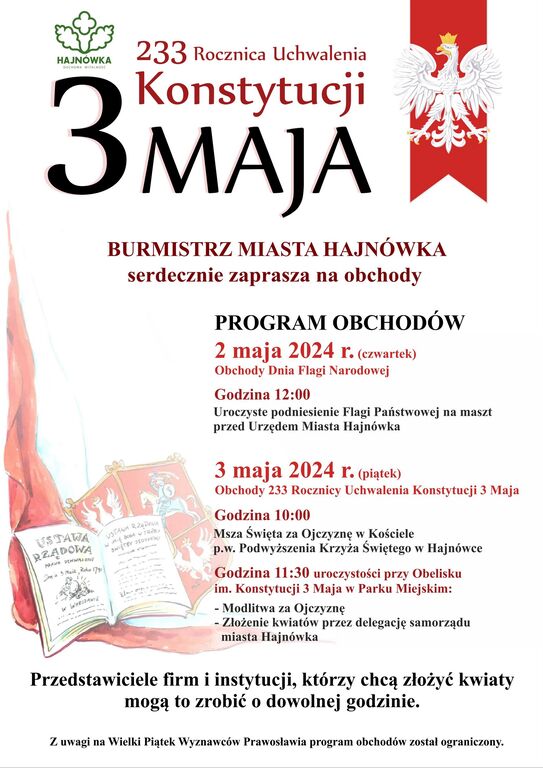 plakat 3 maja 2024