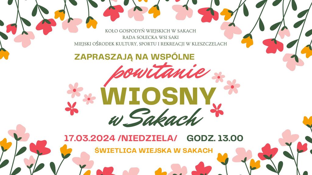 powitanie wiosny w sakach 17.03.2024