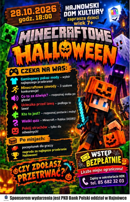 Minecraftowe Halloween bezplatnie