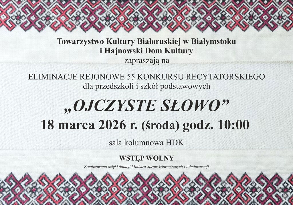 OJCZYSTE SLOWO 2026