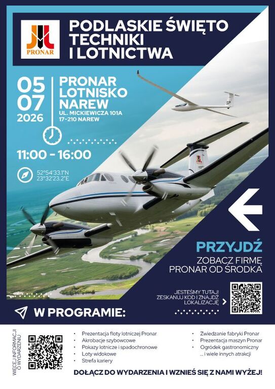 PODLASKIE SWIETO TECHNIKI I LOTNICTWA PLAKAT