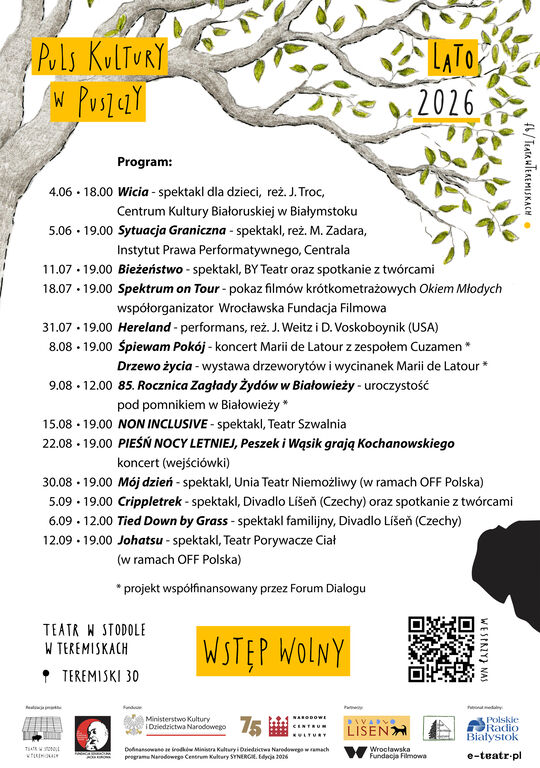 Puls Kultury w Puszczy 2026 plakat