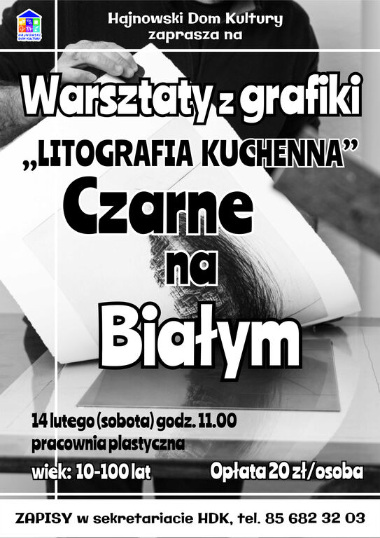 Warsztaty z grafiki Litografia kuchenna 14.02