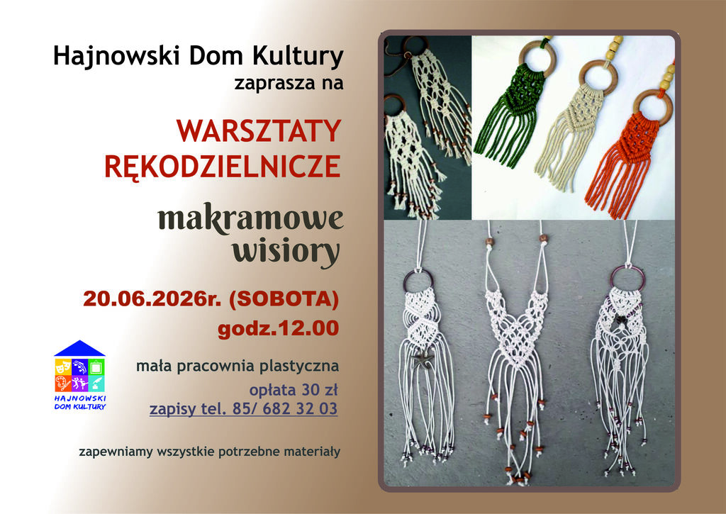 makramowe wisiory